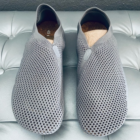 NEW! OTZ Shoes Griffin Gray Mesh Knit Espadrilles w/ Cork Insole Slip-on - Picture 2 of 7